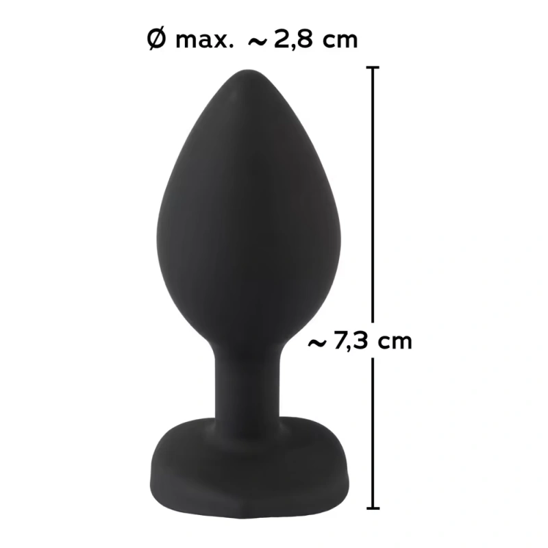 Schwarzer diamon Silikon Butt Plug