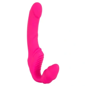 Rotes vibrierendes trägerloses Strap-on Sexzubehör
