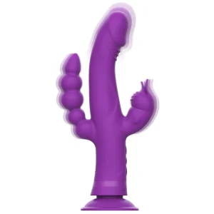 Lila Rabbit-Vibrator mit intensiver Doppelstimulation