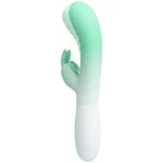 Grüner Rabbit-Vibrator mit Farbverlauf – stilvolle Doppelstimulation