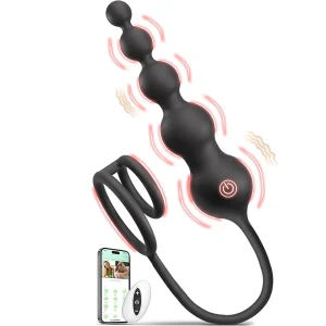 Vibrierender Penisring & Analplug mit Fernbedienung