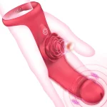 Rosenvibrator für gleichzeitige C- und G-Punkt-Stimulation
