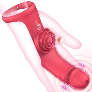 Rosenvibrator für gleichzeitige C- und G-Punkt-Stimulation