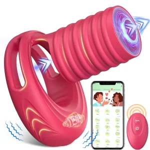 Vibrierender Penisring mit App-Steuerung & elastischer Hülle