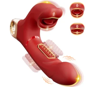 Rabbit Vibrator mit Dreifachstimulation und Klitorislecken