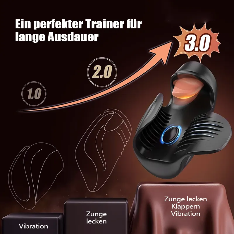 Männer Masturbator mit Zungenfunktion für realen Genuss 01