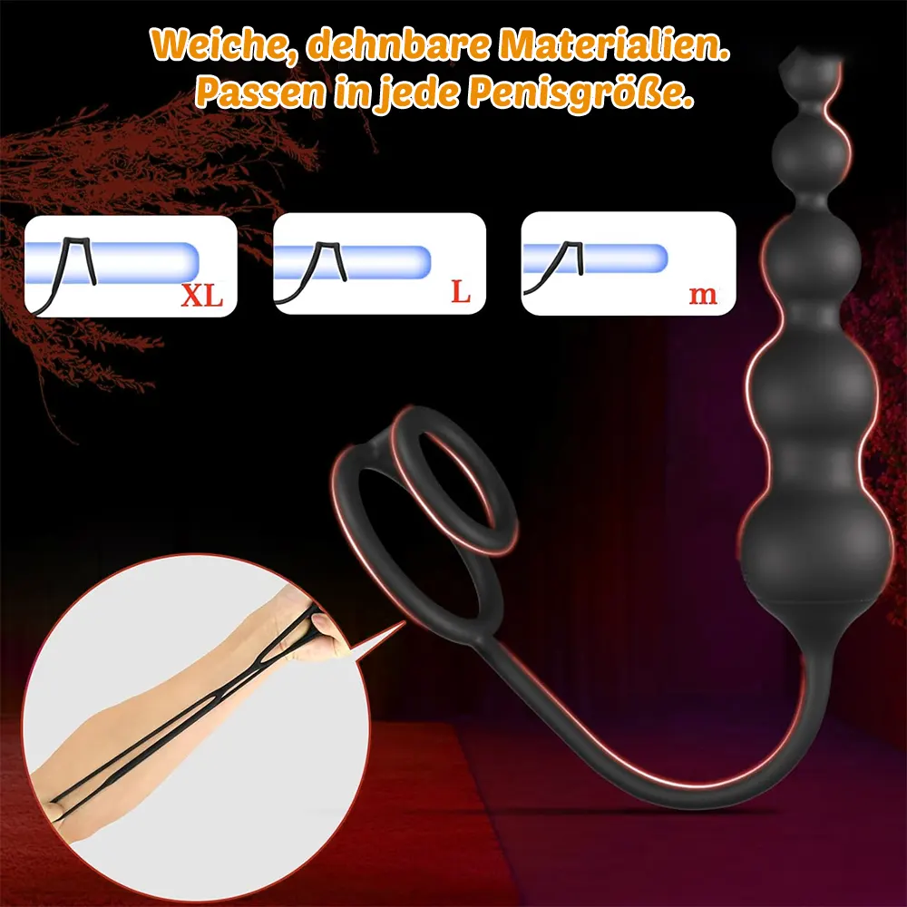 Vibrierender Penisring & Analplug mit Fernbedienung 2