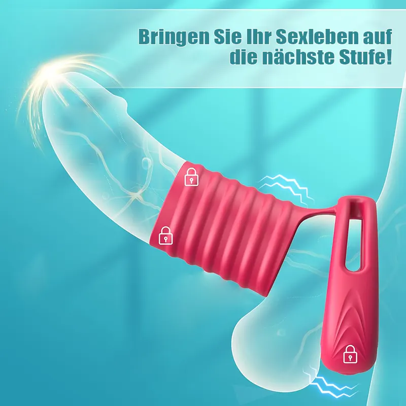 Vibrierender Penisring mit App-Steuerung & elastischer Hülle 2