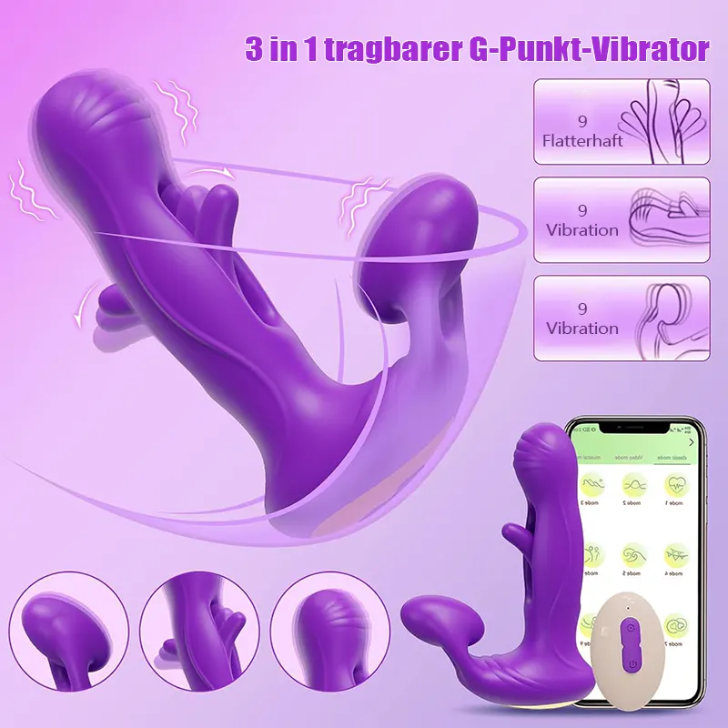 G Punkt Vibrator mit App-Fernbedienung und mehreren Modi 2