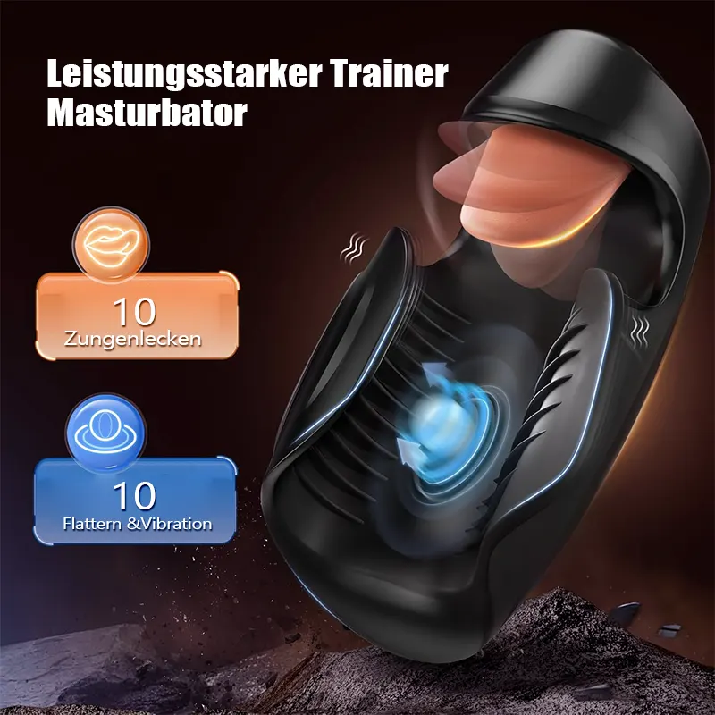 Männer Masturbator mit Zungenfunktion für realen Genuss 02