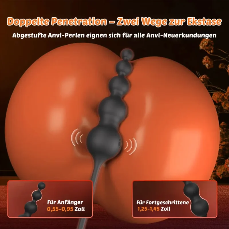 Vibrierender Penisring & Analplug mit Fernbedienung 3