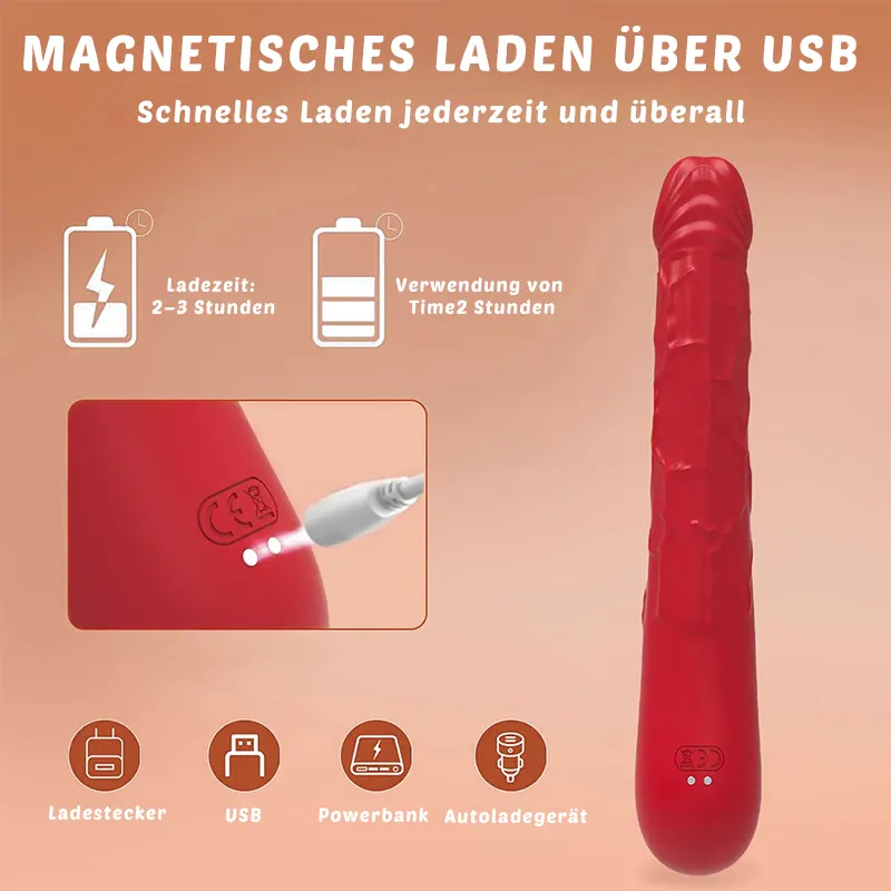 7,6-Zoll simulierter G Punkt Vibrator, Dildo-Optik 5