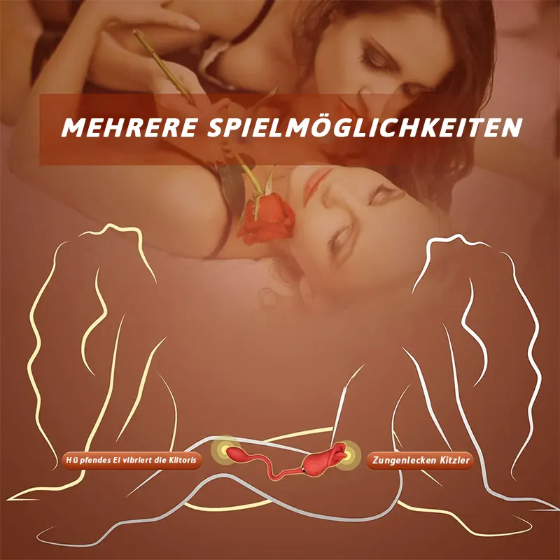Zungenvibrator, Sechs-in-Eins-Funktion, Doppelvibration