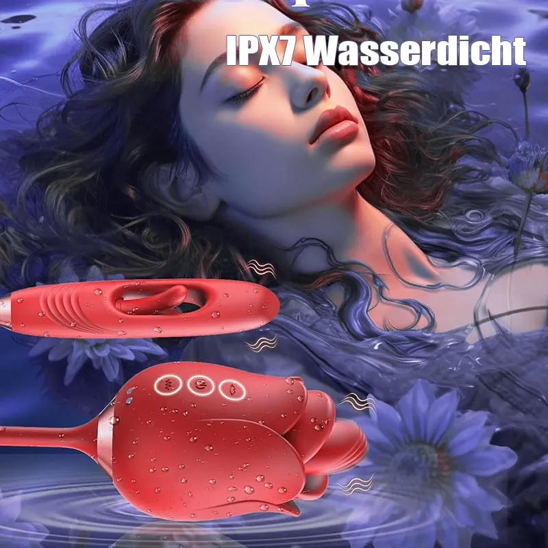 4-in-1-Vibrator, Rosenform sex mit dildo 4