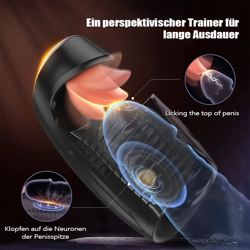 Männer Masturbator mit Zungenfunktion für realen Genuss 04