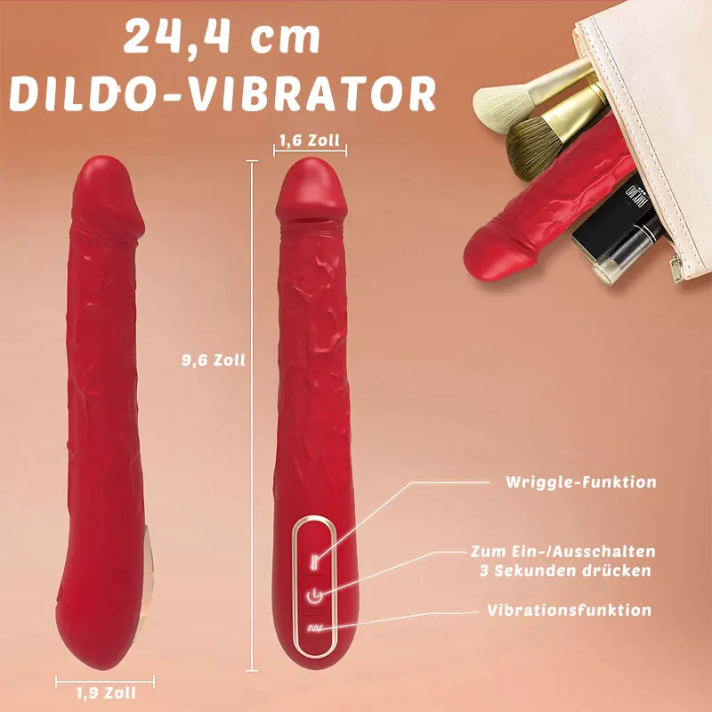 7,6-Zoll simulierter G Punkt Vibrator, Dildo-Optik 6