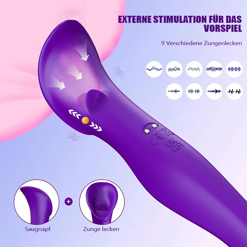 9-Modi Zungenlecken & Vibrationsstimulator für intensiven Genuss 5