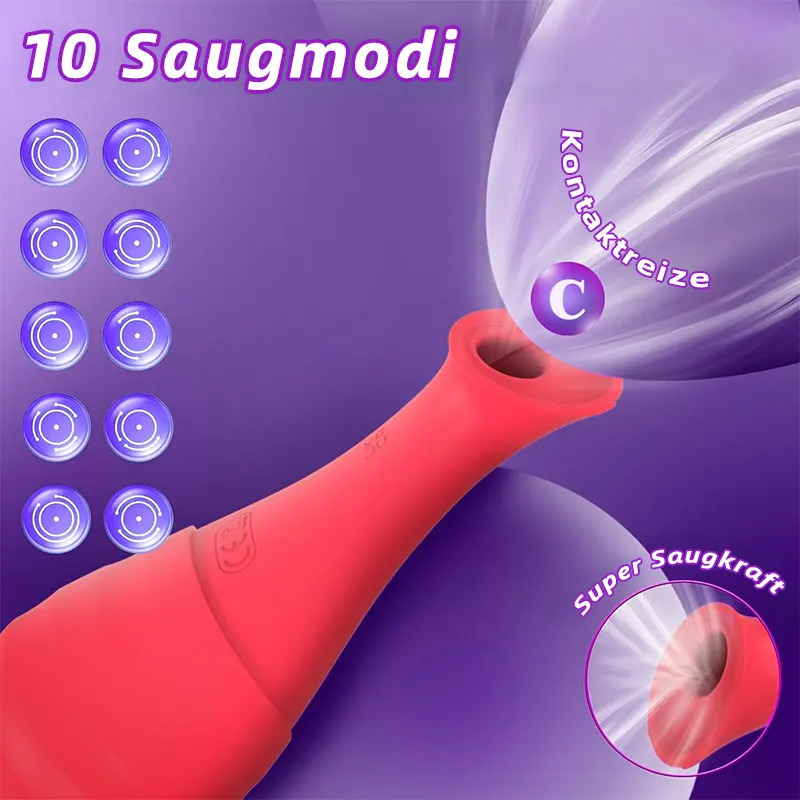 2-in-1 Vibrator für Frauen mit Klitorisstimulation 5