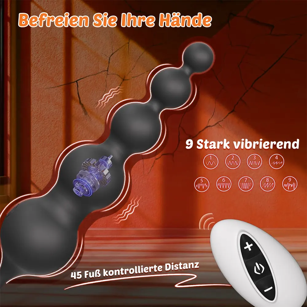 Vibrierender Penisring & Analplug mit Fernbedienung 6
