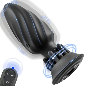 Vibrierender Analplug mit Rotation – 10 Modi für Männer