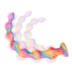 Langer Realistischer Silikon Dildo mit Knoten