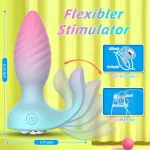 2-in-1 Analplug & Klitorisstimulator mit 10 Vibrationsmodi