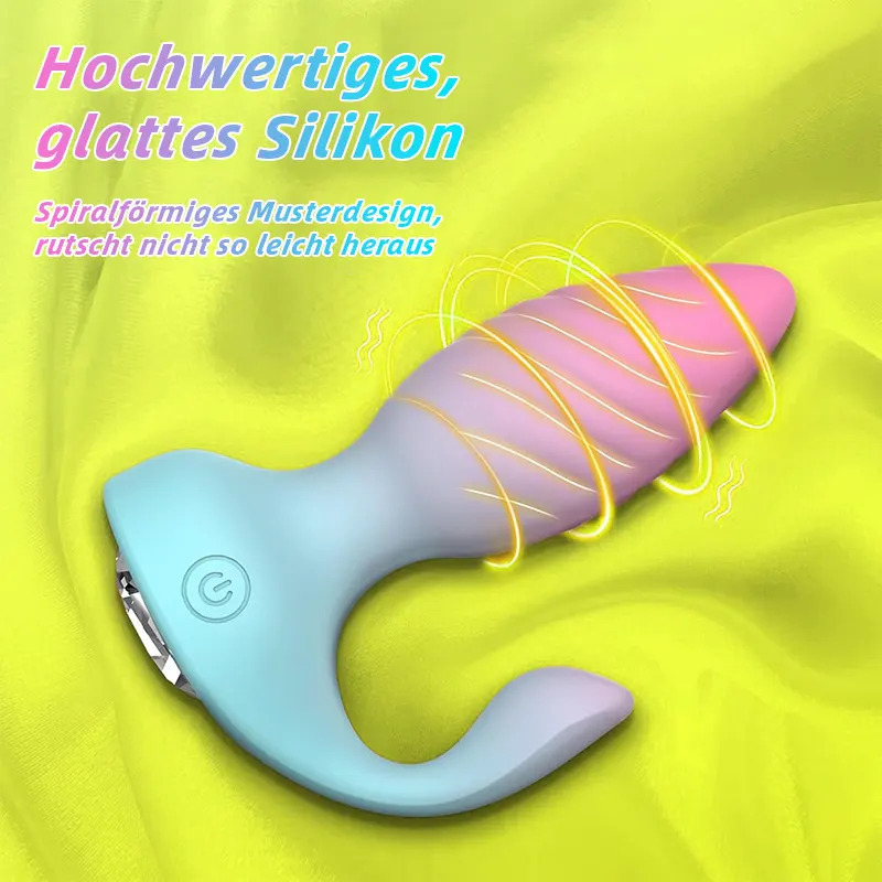 2-in-1 Analplug & Klitorisstimulator mit 10 Vibrationsmodi