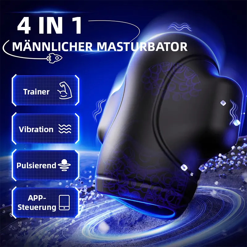 Masturbation Toy mit App & 10 Modi Vibrator für Penis Training