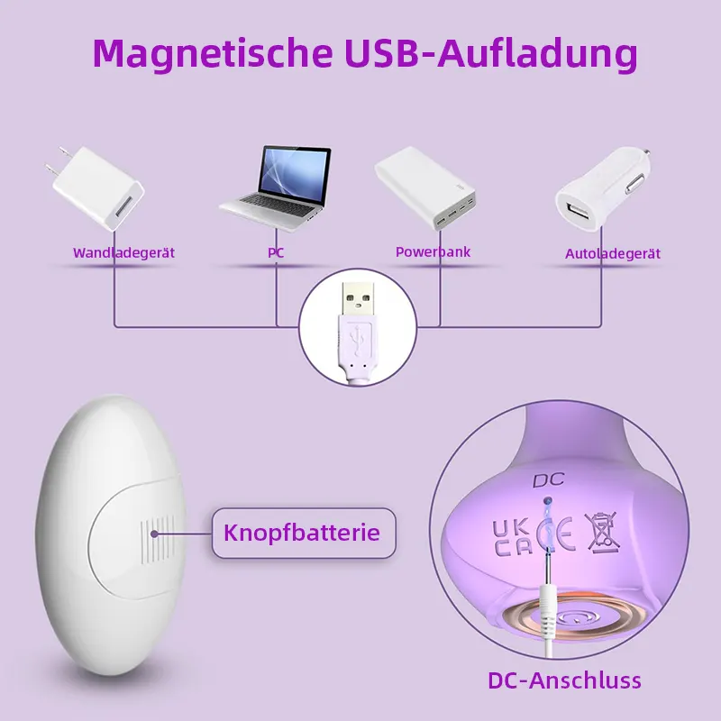 6-teiliges Vibrierendes Buttplug-Set mit Fernbedienung