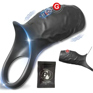 Cockring mit G-Punkt & Prostata-Vibrator, 10 Vibrationen