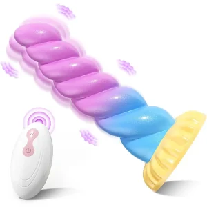 Vibrierender Fantasy-Analdildo mit Fernbedienung aus Silikon