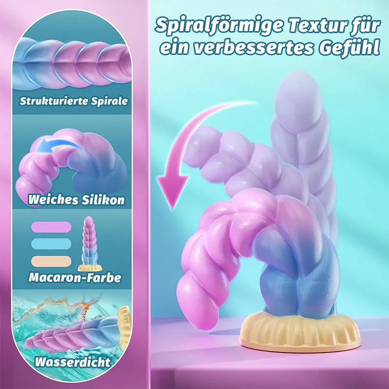 Vibrierender Fantasy-Analdildo mit Fernbedienung aus Silikon