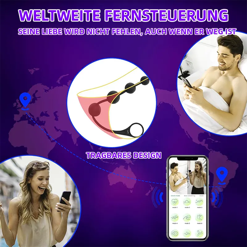 Anal Beads Vibrator – 14,5" App-gesteuerter Butt Plug