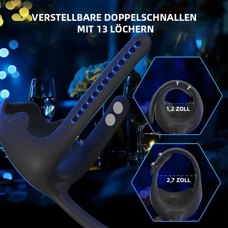 Vibrierender Penisring für Anal- und Dammstimulation