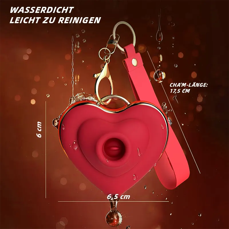 Herzförmiger Saugnapf-Vibrator – Klitorisstimulator