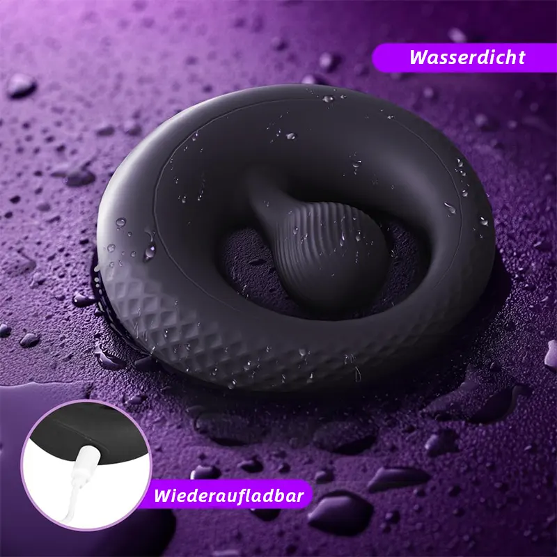 Verstellbarer Vibrationsring mit Perlen für Klitorisstimulation