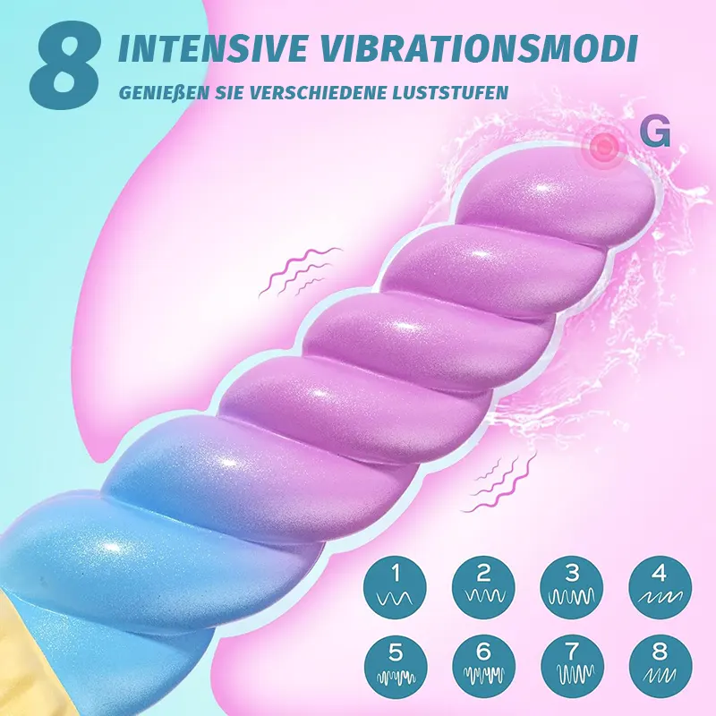Vibrierender Fantasy-Analdildo mit Fernbedienung aus Silikon