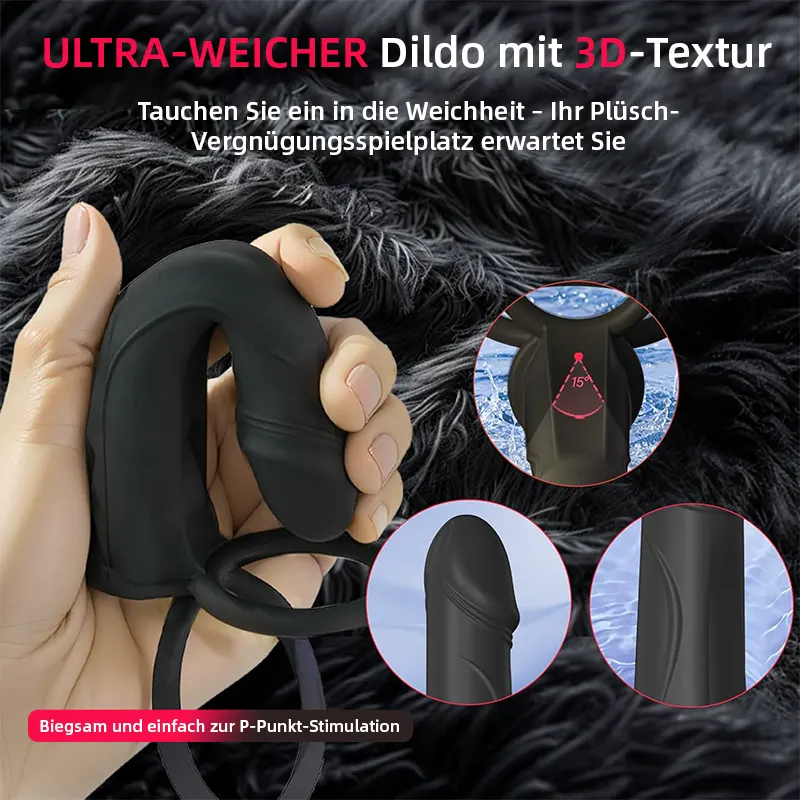Strap‑On Dildo mit Analvibrator & Penisring – Paartoy