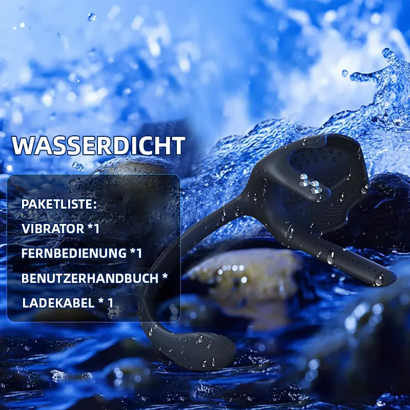 Vibrierender Penisring für Anal- und Dammstimulation