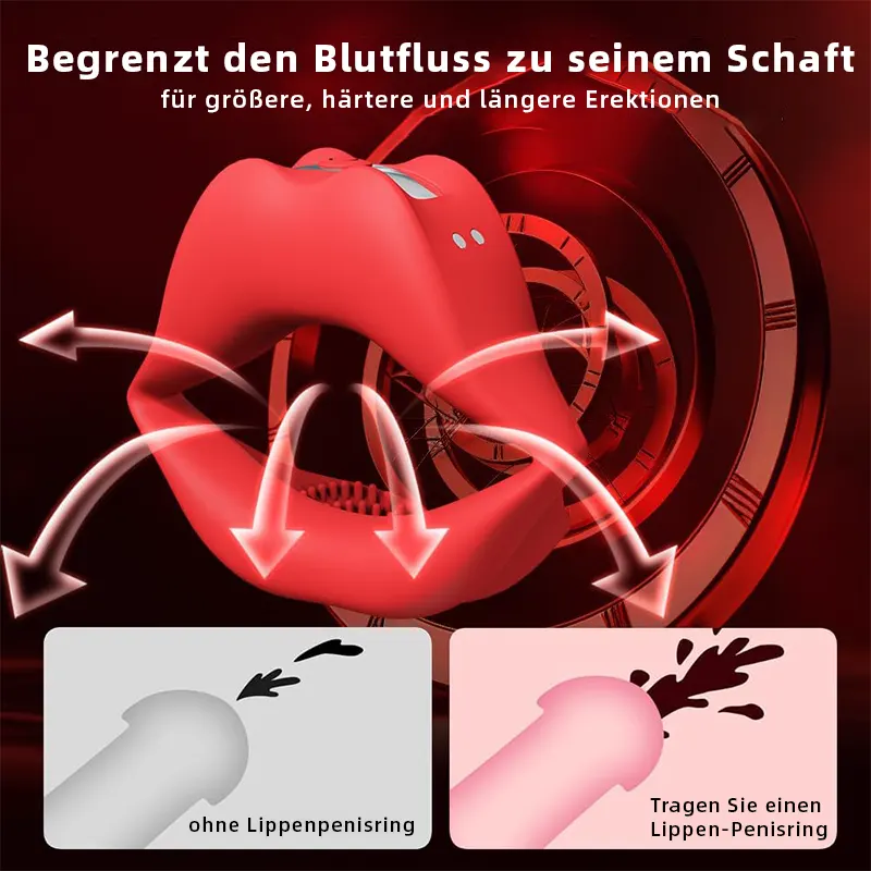 Vibrierender Penisring & Lippenstift Mini-Vibrator