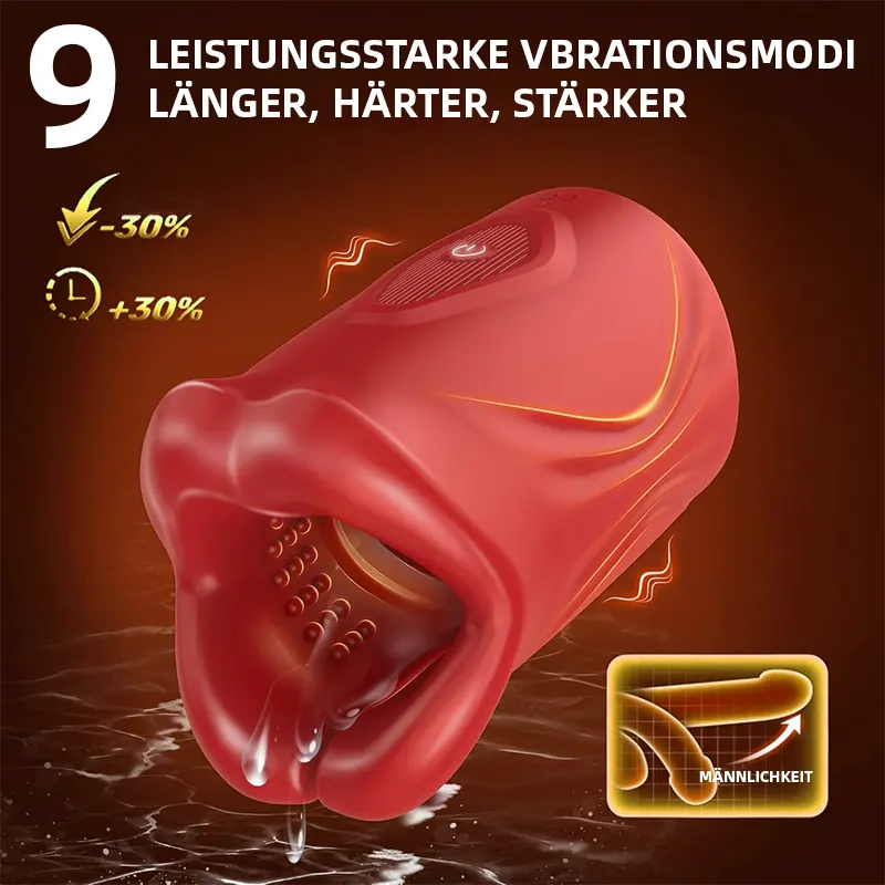 4-in-1 Penisvibrator mit App-Steuerung und offenem Design