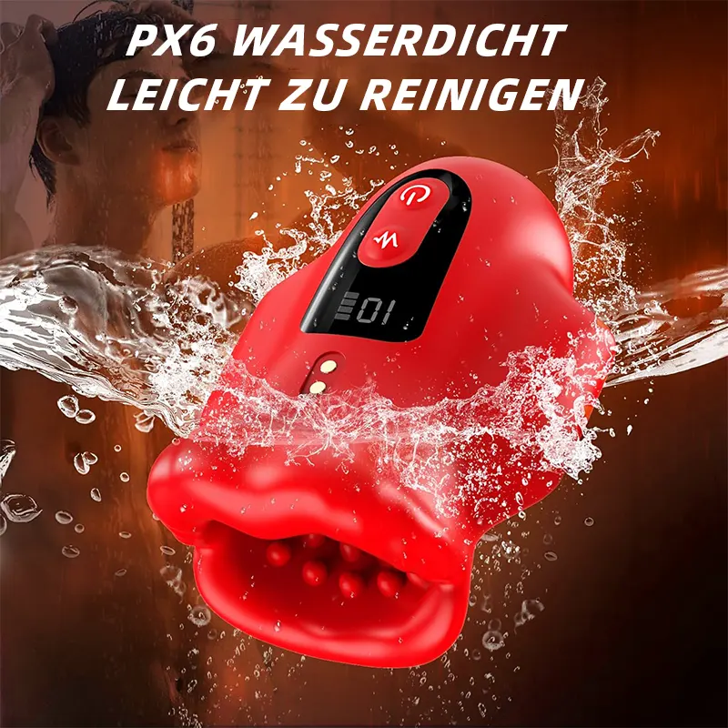 Vibrierender Masturbator mit Mundöffnung für intensive Lust