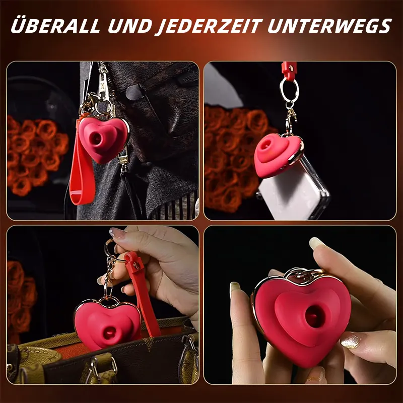 Herzförmiger Saugnapf-Vibrator – Klitorisstimulator