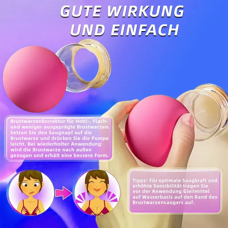 Manuelle Silikon Nippelsauger – Sanfte Brustwarzenstimulatoren