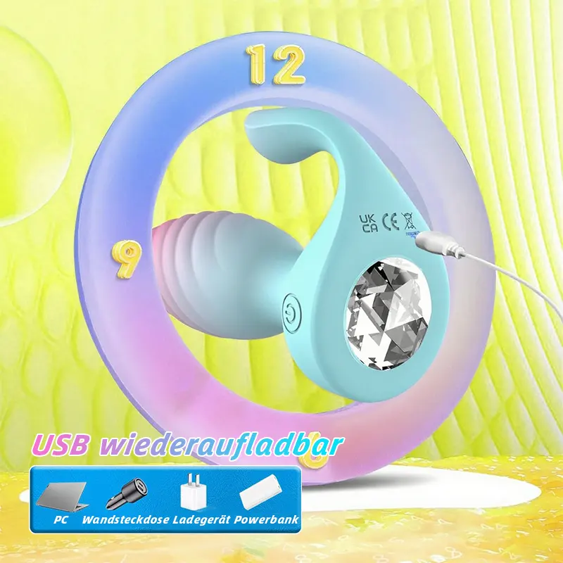 2-in-1 Analplug & Klitorisstimulator mit 10 Vibrationsmodi