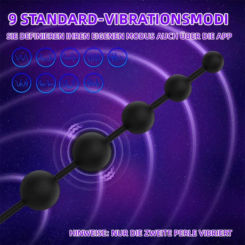 Anal Beads Vibrator – 14,5" App-gesteuerter Butt Plug