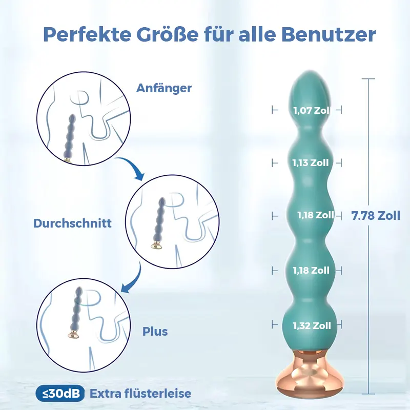 Analplug mit Fernbedienung und 10-stufiger Vibrationsfunktion