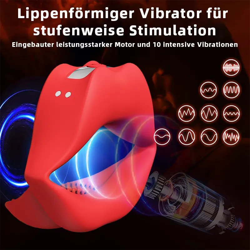 Vibrierender Penisring & Lippenstift Mini-Vibrator