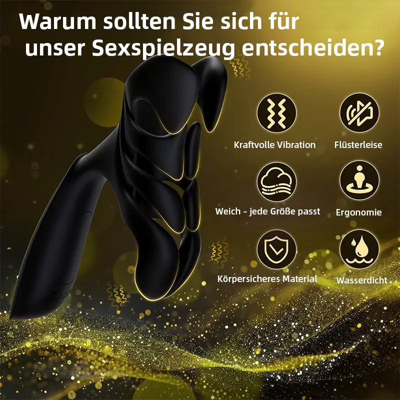 3-in-1 Prostata Vibrator für Männer mit 10 Vibrationsmodi