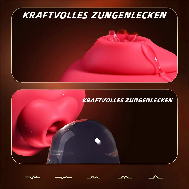 Herzförmiger Saugnapf-Vibrator – Klitorisstimulator